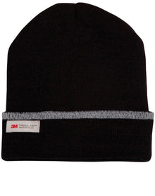  3M Insulated Beanie with Reflective stripe - madhats.com.au