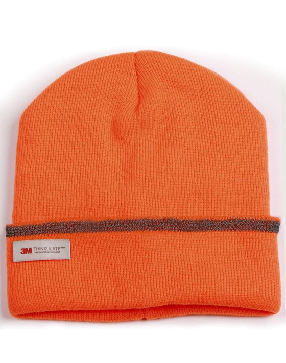 3M Insulated Beanie with Reflective stripe - madhats.com.au