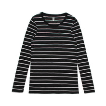  4027 FINE STRIPE LS TEE