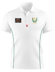  ECBC White Cricket Shirt - Short Sleeve
