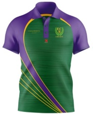 ECBC Purple Cricket Shirt - Short sleeve