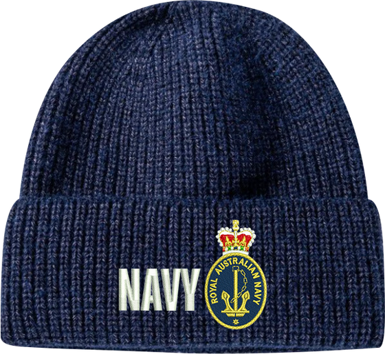 Australian Navy Beanie Lambswool