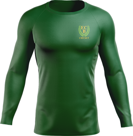 ECBC Green Cricket Shirt - Long sleeve