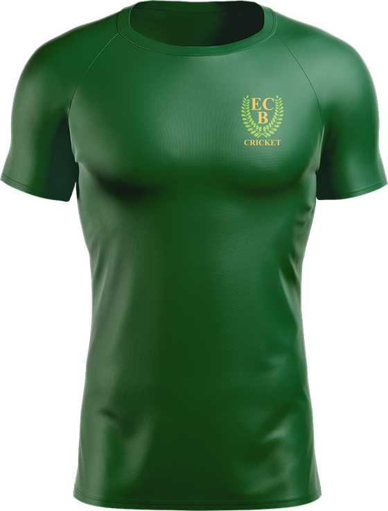 ECBC Green Cricket Shirt - Short sleeve