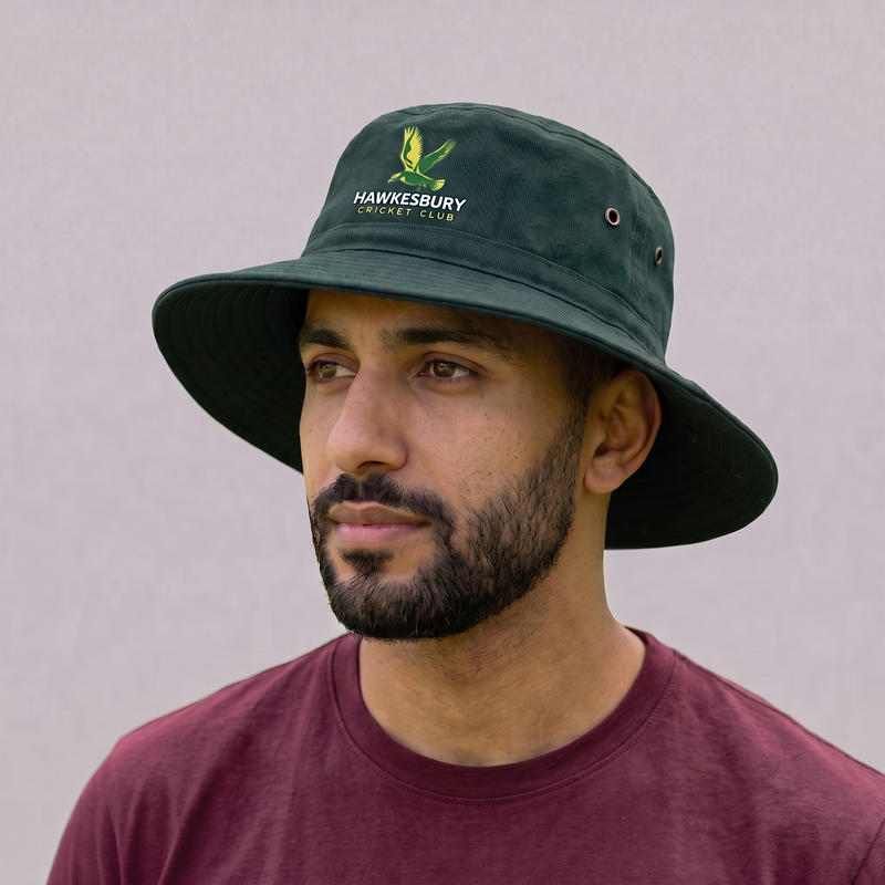 Hawksbury Cricket Club Wide Brim Bucket Hats
