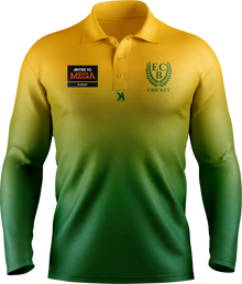  ECBC Yellow Cricket Shirt - Long sleeve
