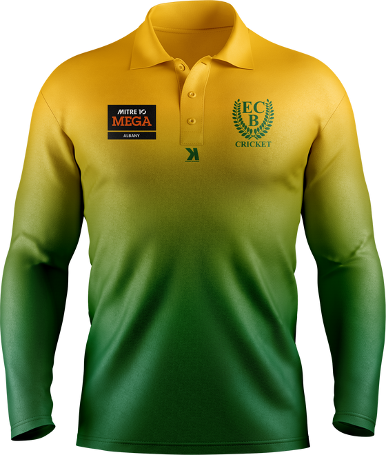 ECBC Yellow Cricket Shirt - Long sleeve