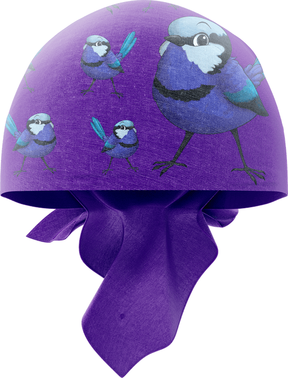 Blue Wren Bandannas - madhats.com.au