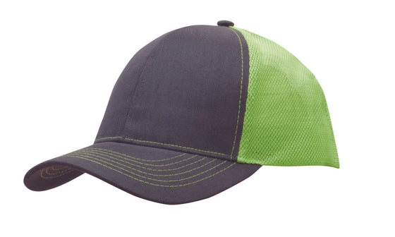 Brushed Cotton with Mesh Back Cap