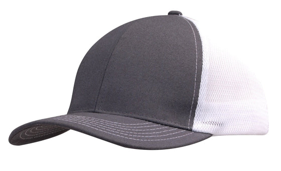 Brushed Cotton with Mesh Back Cap - madhats.com.au