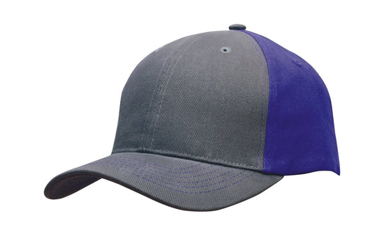 Brushed Heavy Cotton Contrast Cap - madhats.com.au