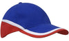 Brushed Heavy Cotton Tri-Coloured Cap - madhats.com.au