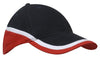 Brushed Heavy Cotton Tri-Coloured Cap - madhats.com.au