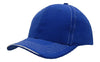 Brushed Heavy Cotton with Contrasting Stitching and Open Lip Sandwich - madhats.com.au