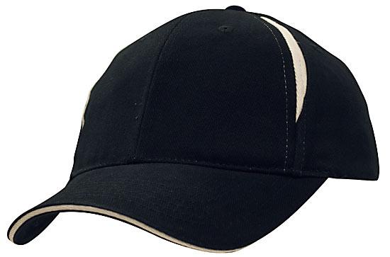 Brushed Heavy Cotton with Crown Inserts & Sandwich - madhats.com.au