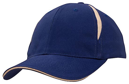 Brushed Heavy Cotton with Crown Inserts & Sandwich - madhats.com.au