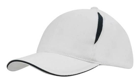 Brushed Heavy Cotton with Crown Inserts & Sandwich - madhats.com.au