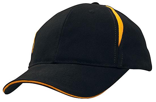 Brushed Heavy Cotton with Crown Inserts & Sandwich - madhats.com.au