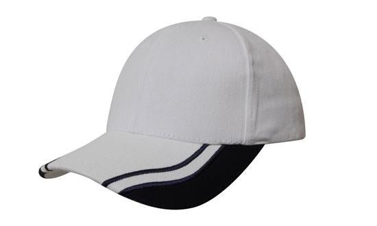 Brushed Heavy Cotton with Curved Peak Inserts - madhats.com.au