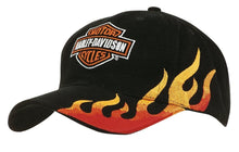  Brushed Heavy Cotton with Flame Embroidery - madhats.com.au