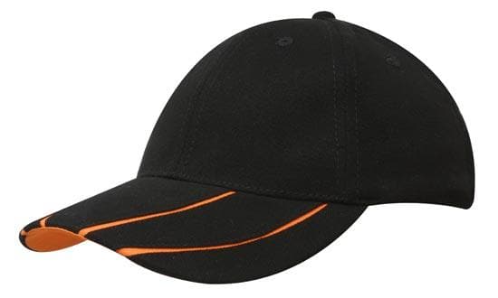 Brushed Heavy Cotton with Hi-Vis Laminated Two-Tone Peak - madhats.com.au