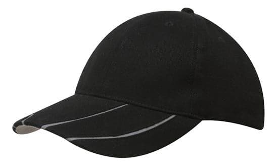 Brushed Heavy Cotton with Hi-Vis Laminated Two-Tone Peak - madhats.com.au