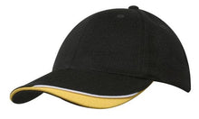  Brushed Heavy Cotton with Indented Peak - madhats.com.au