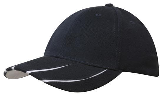 Brushed Heavy Cotton with Laminated Two-Tone Peak - madhats.com.au