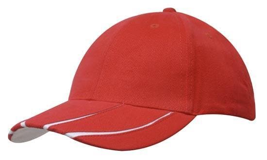 Brushed Heavy Cotton with Laminated Two-Tone Peak - madhats.com.au