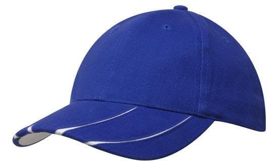 Brushed Heavy Cotton with Laminated Two-Tone Peak - madhats.com.au