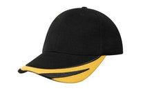  Brushed Heavy Cotton with Peak Trim Embroidered - madhats.com.au