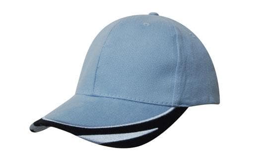 Brushed Heavy Cotton with Peak Trim Embroidered - madhats.com.au