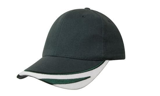 Brushed Heavy Cotton with Peak Trim Embroidered - madhats.com.au