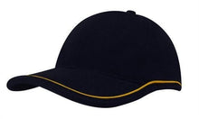  Brushed Heavy Cotton with Piping On Peak & Crown - madhats.com.au