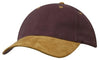 Brushed Heavy Cotton with Suede Peak - madhats.com.au