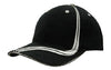 Brushed Heavy Cotton with Waving Stripes on Crown & Peak - madhats.com.au