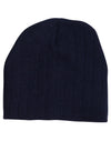 Cable Knit Beanie With Fleece Head Band - madhats.com.au