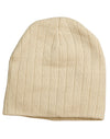 Cable Knit Beanie With Fleece Head Band - madhats.com.au