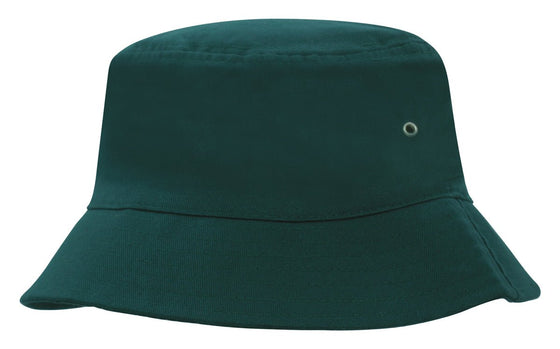 Childs Brushed Sports Twill Bucket Hat - madhats.com.au