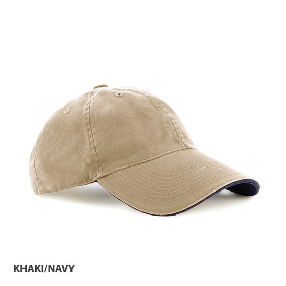 Enzyme Washed Cap with Sandwich - madhats.com.au