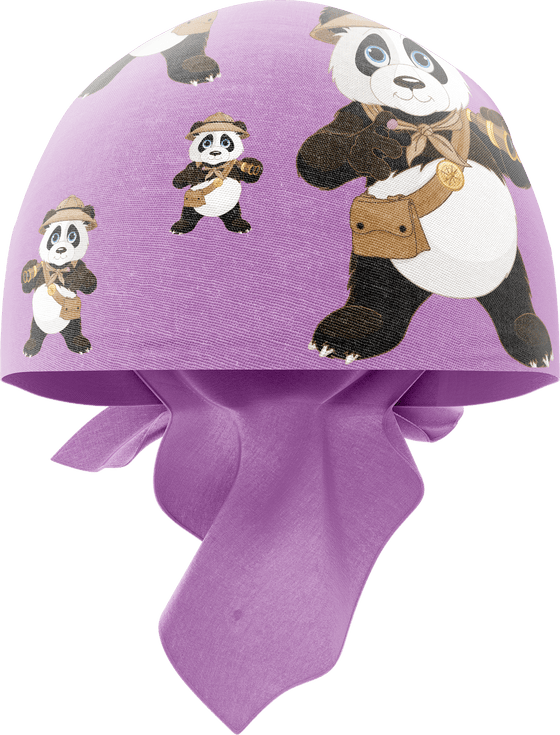 Explorer Panda Bandannas - madhats.com.au