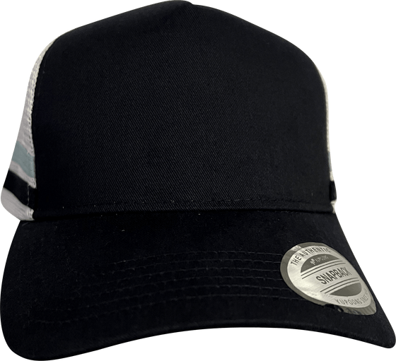 FLEX LOW PROFILE TWIN STRIPE TRUCKER CAP - madhats.com.au