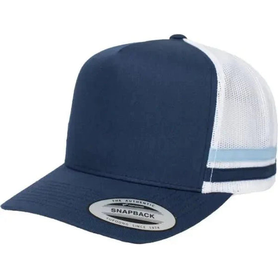 Flexfit Stripe Trucker Caps - madhats.com.au