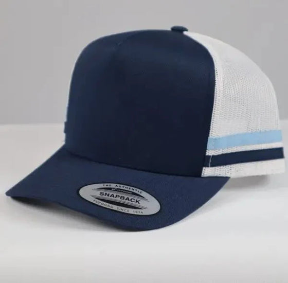 Flexfit Stripe Trucker Caps - madhats.com.au