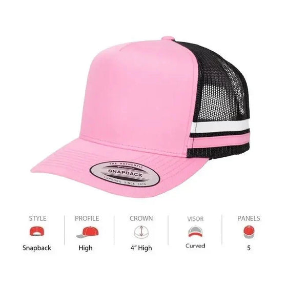 Flexfit Stripe Trucker Caps - madhats.com.au