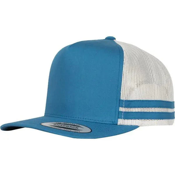 Flexfit Stripe Trucker Caps - madhats.com.au