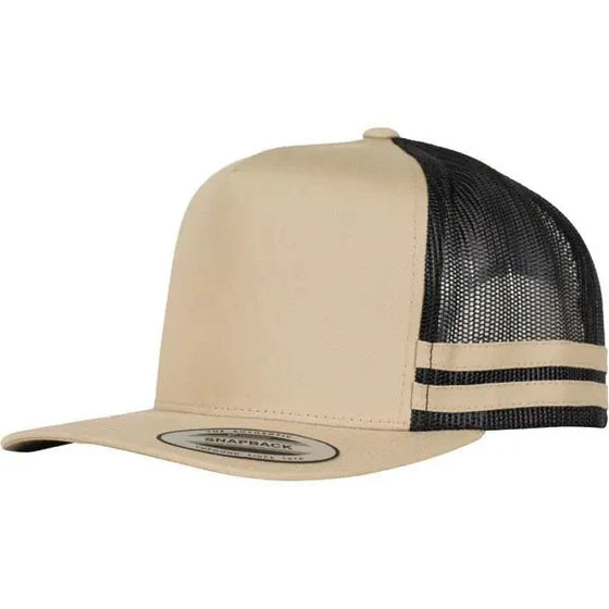 Flexfit Stripe Trucker Caps - madhats.com.au