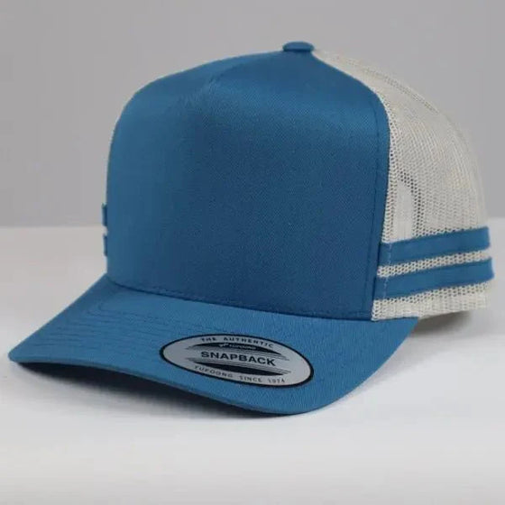 Flexfit Stripe Trucker Caps - madhats.com.au