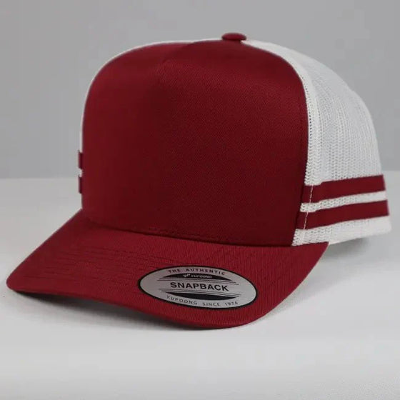 Flexfit Stripe Trucker Caps - madhats.com.au