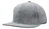 Grey Marle Flannel with Snap Back Pro Styling - madhats.com.au